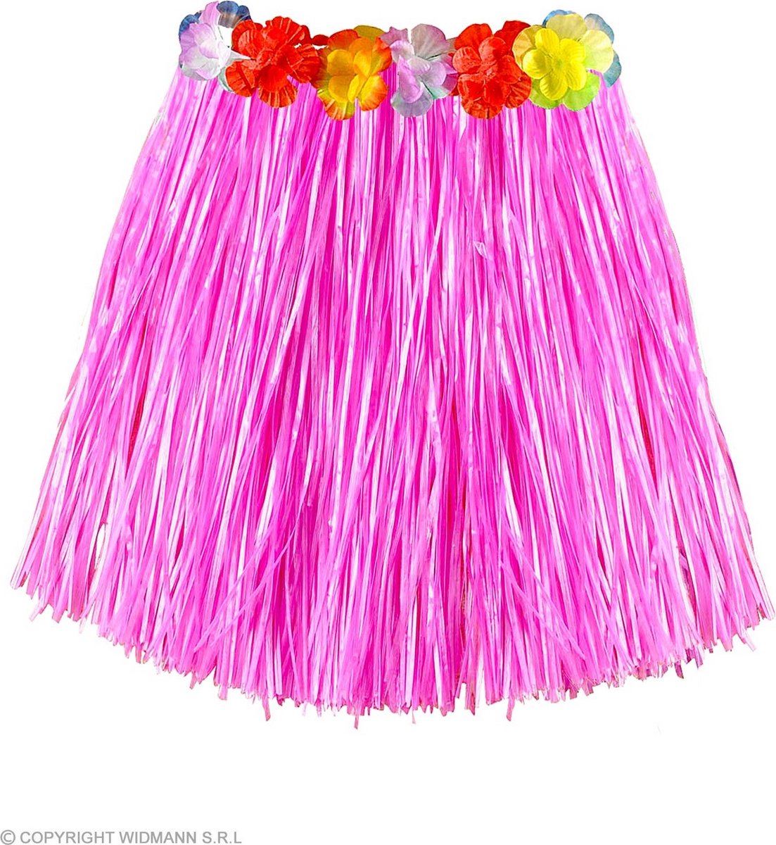 Hawaii & Carribean & Tropisch Kostuum | Okalani Mini Hawairokje 45 Centimeter Roze Vrouw | One Size | Carnaval kostuum | Verkleedkleding